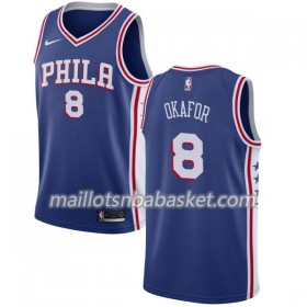 Maillot Homme Philadelphia 76ers Jahlil Okafor 8 Nike 2017-18 Bleu Swingman
